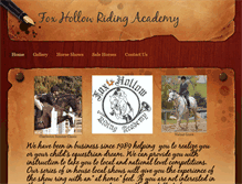 Tablet Screenshot of foxhollowridingacademy.com